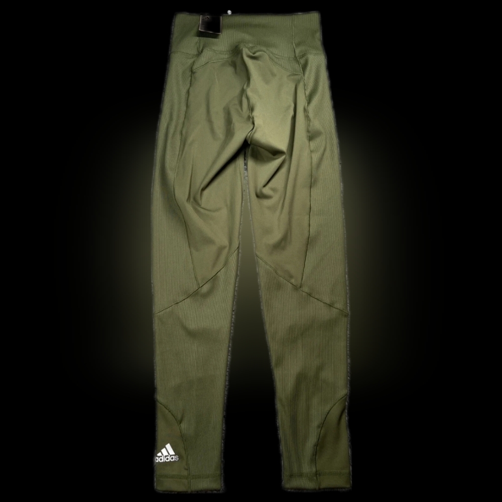 Adidas Training Tights Wild Pine Green Women's Size L   GT6257
